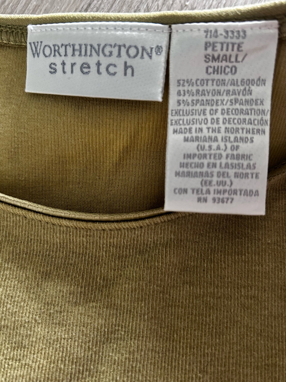 2 for 10$☀️ vintage cotton blend worthington tee in matcha green - Picture 4 of 7